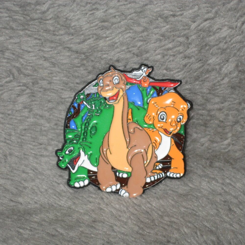 Vintage Cartoon The Land Before Time Littlefoot Cera Metal Enamel Pin 251025A2